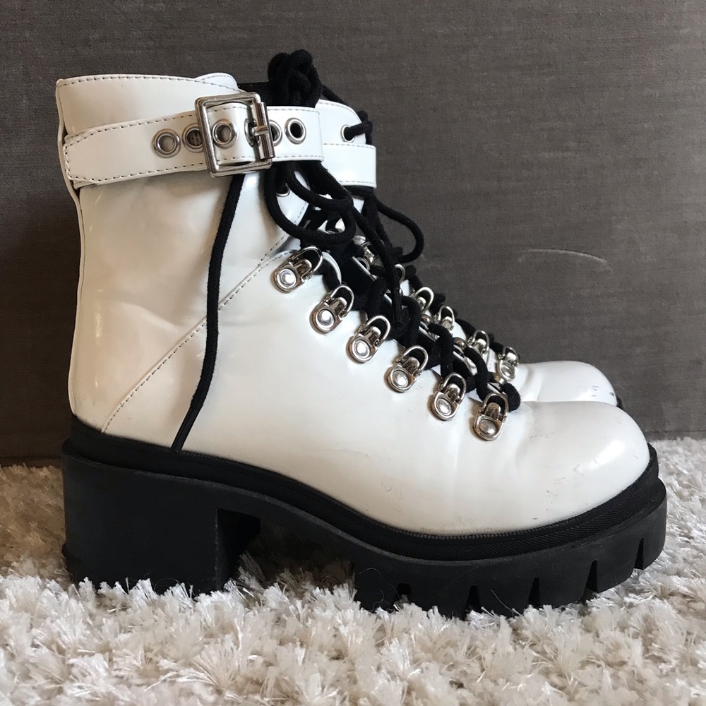 Jeffery Campbell white Czech boot